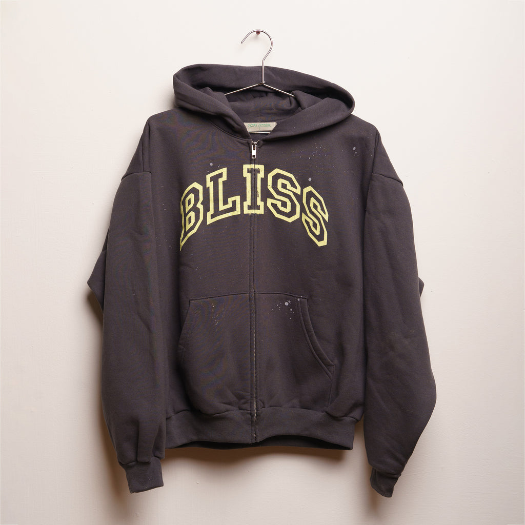 BLISS zip up (gray/yellow)