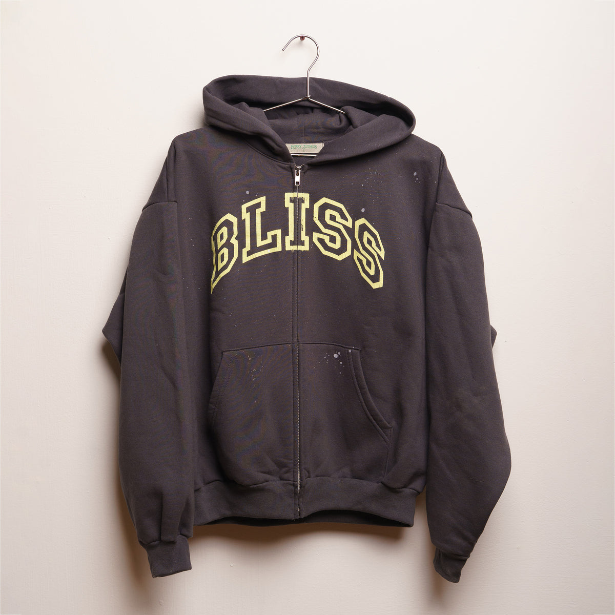 BLISS zip up (gray/yellow)