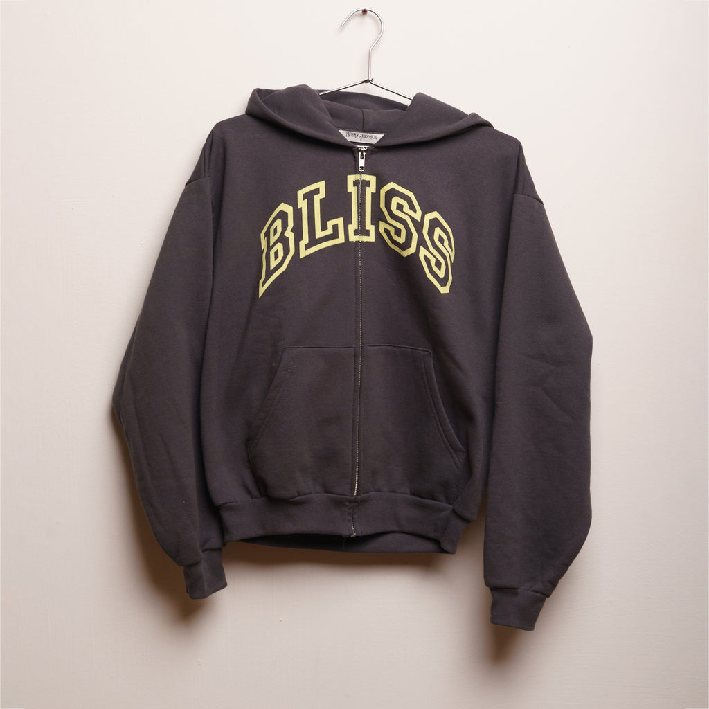 BLISS zip up (gray/yellow)