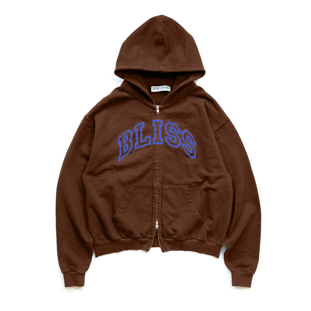 BLISS zip-up (brown)