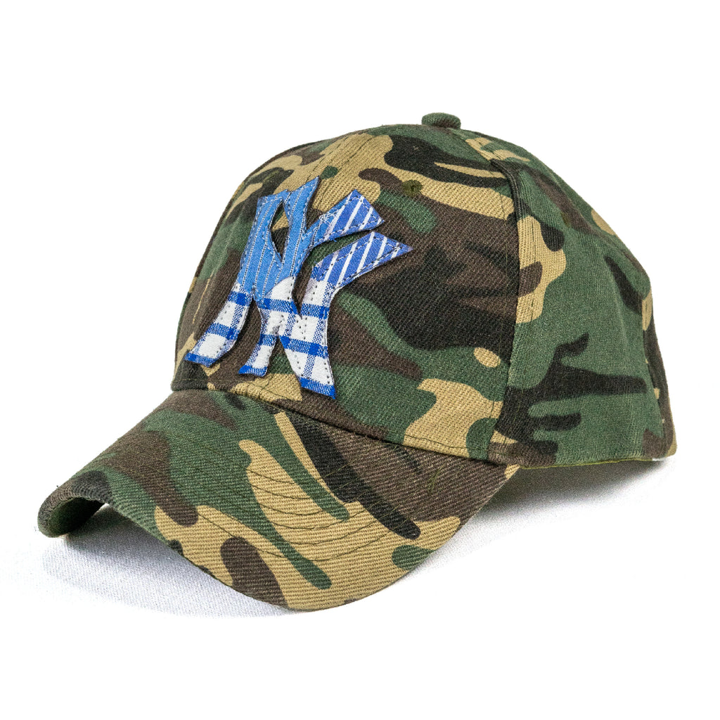 DIY Applique hat NYC camo 2
