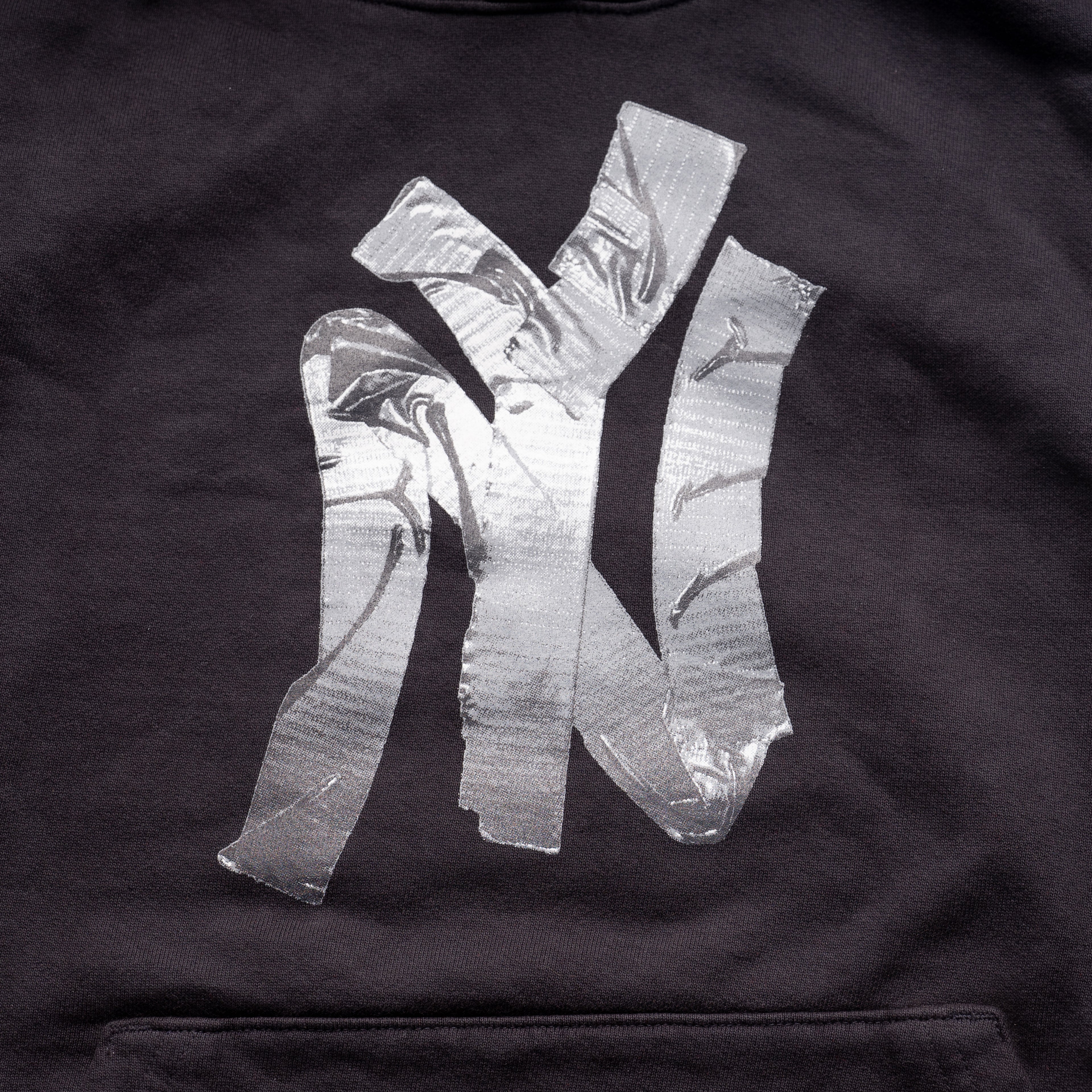 NY duct tape hoodie (black)