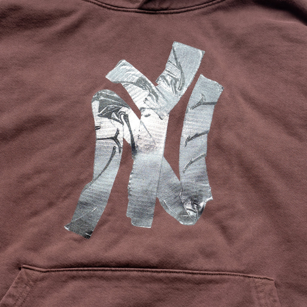 NY duct tape hoodie (brown)