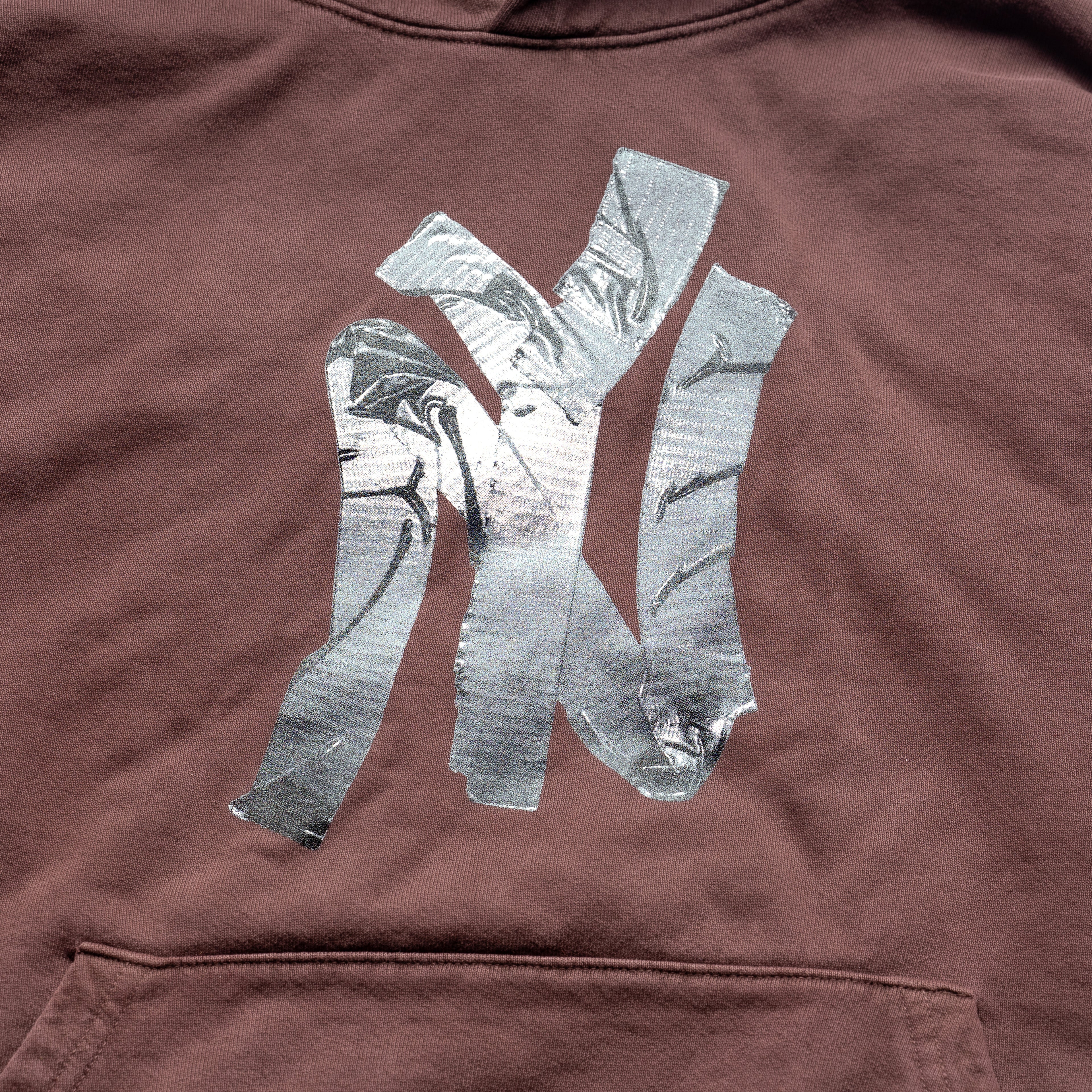 NY duct tape hoodie (brown)
