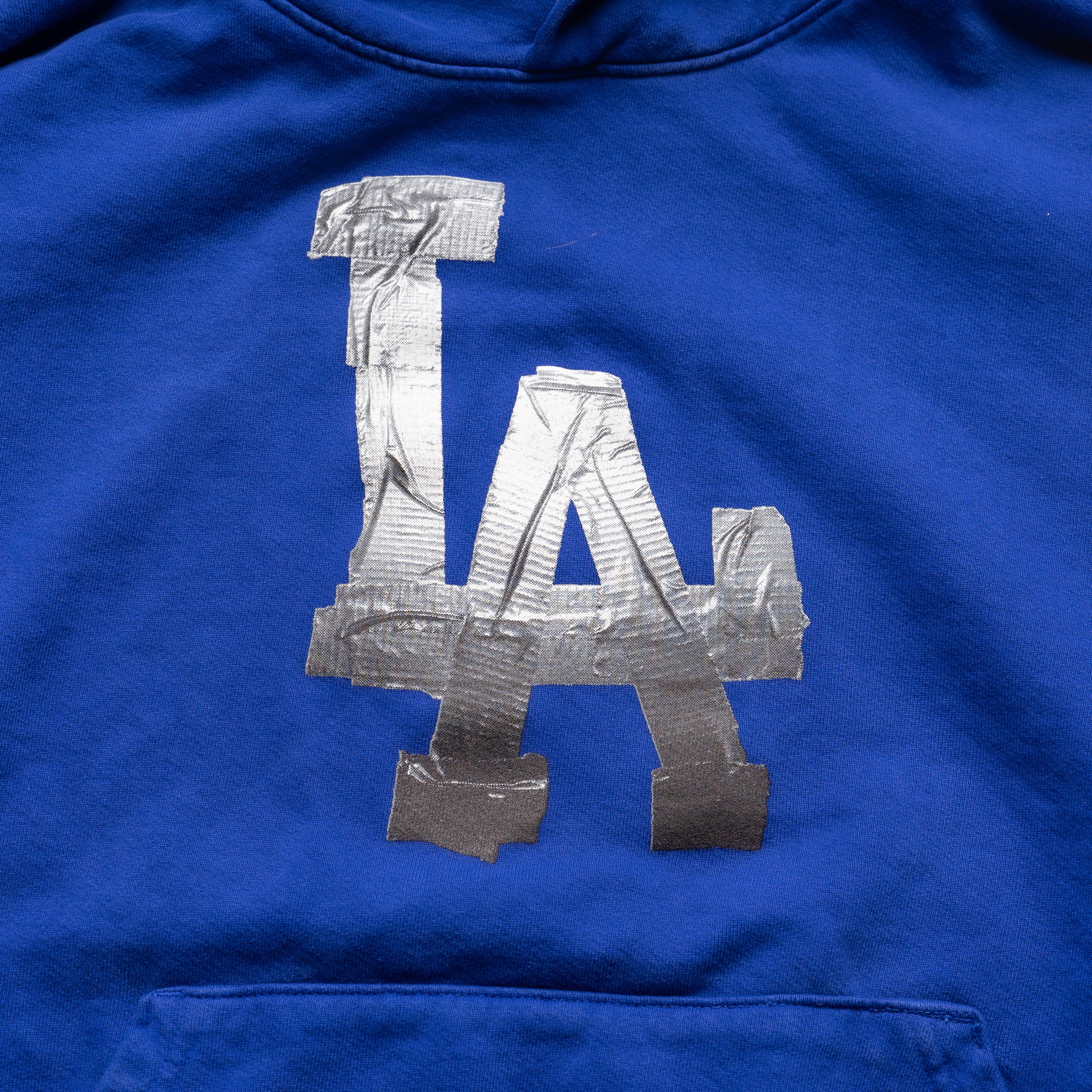 LA duct tape hoodie (blue)