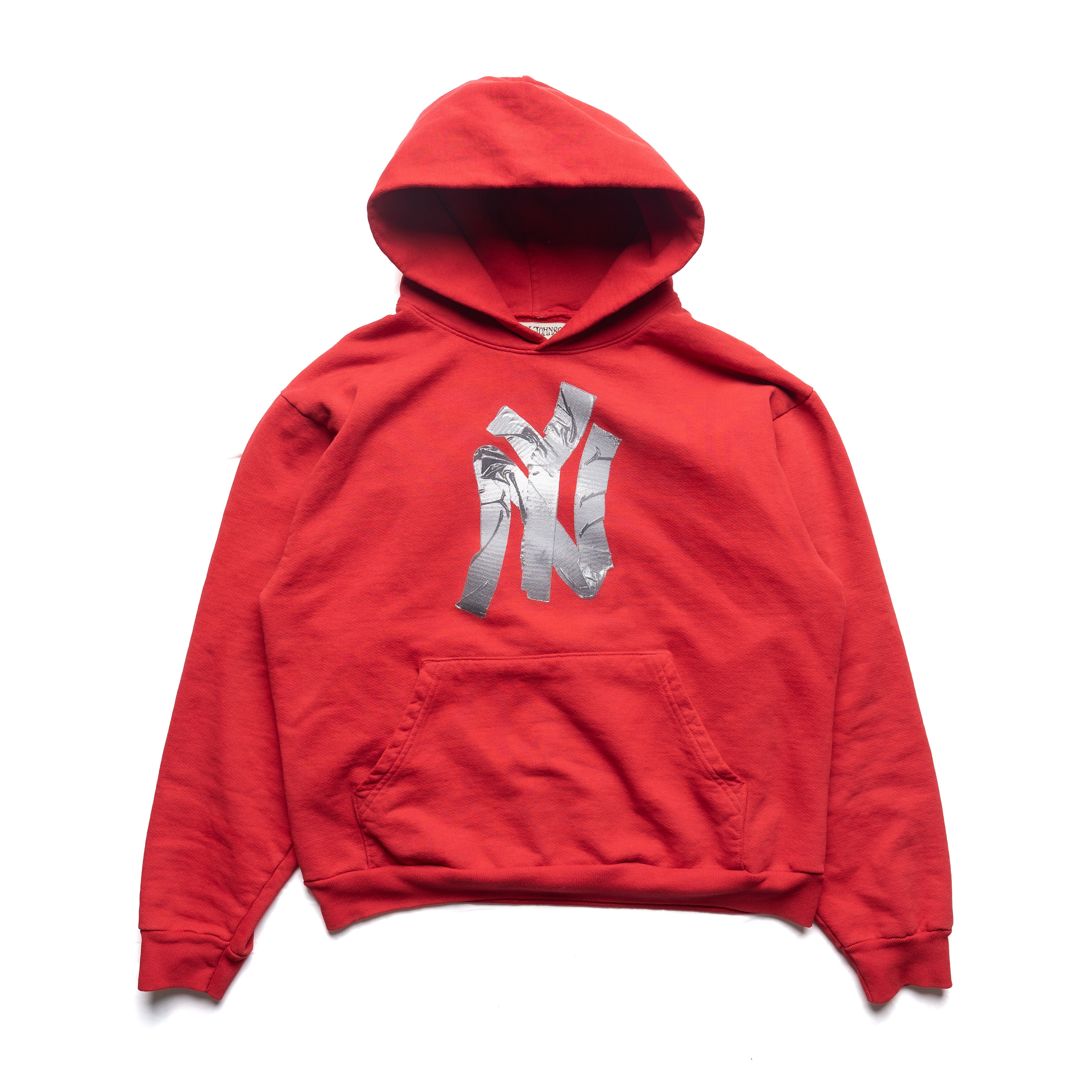 NY duct tape hoodie (red)