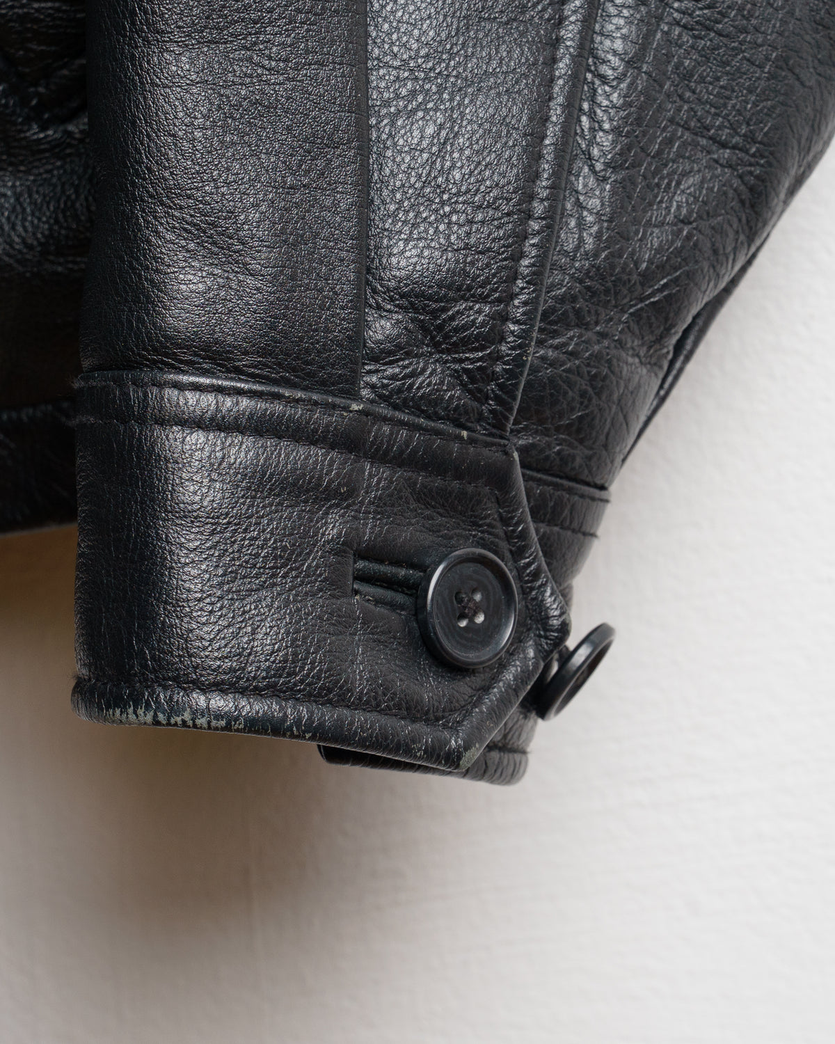 Reaper painted leather jacket